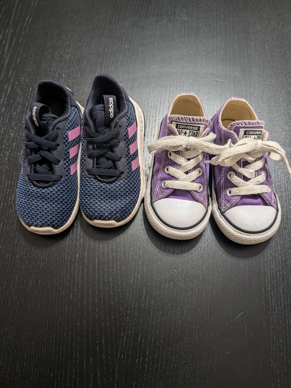 Toddler Girl Size 6 Sneaker Bundle • Converse & Adidas